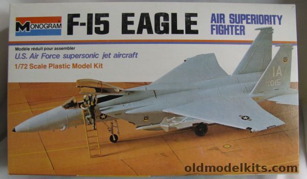 Monogram 1/72 McDonnell Douglas F-15 Eagle, 7580 plastic model kit